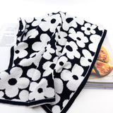 The Ultimate Tea Towel - Black | White Petal