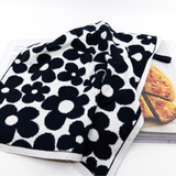 The Ultimate Tea Towel - Black | White Petal