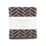 The Ultimate Tea Towel - Chocolate Herringbone