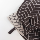 The Ultimate Tea Towel - Chocolate Herringbone