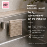 Happy Sinks Dishcloth Holder + Elements 3pk - Sea Spray