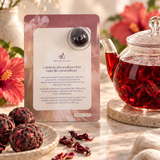 Blooming Tea Affirmation Gift Card - Hibiscus Flower